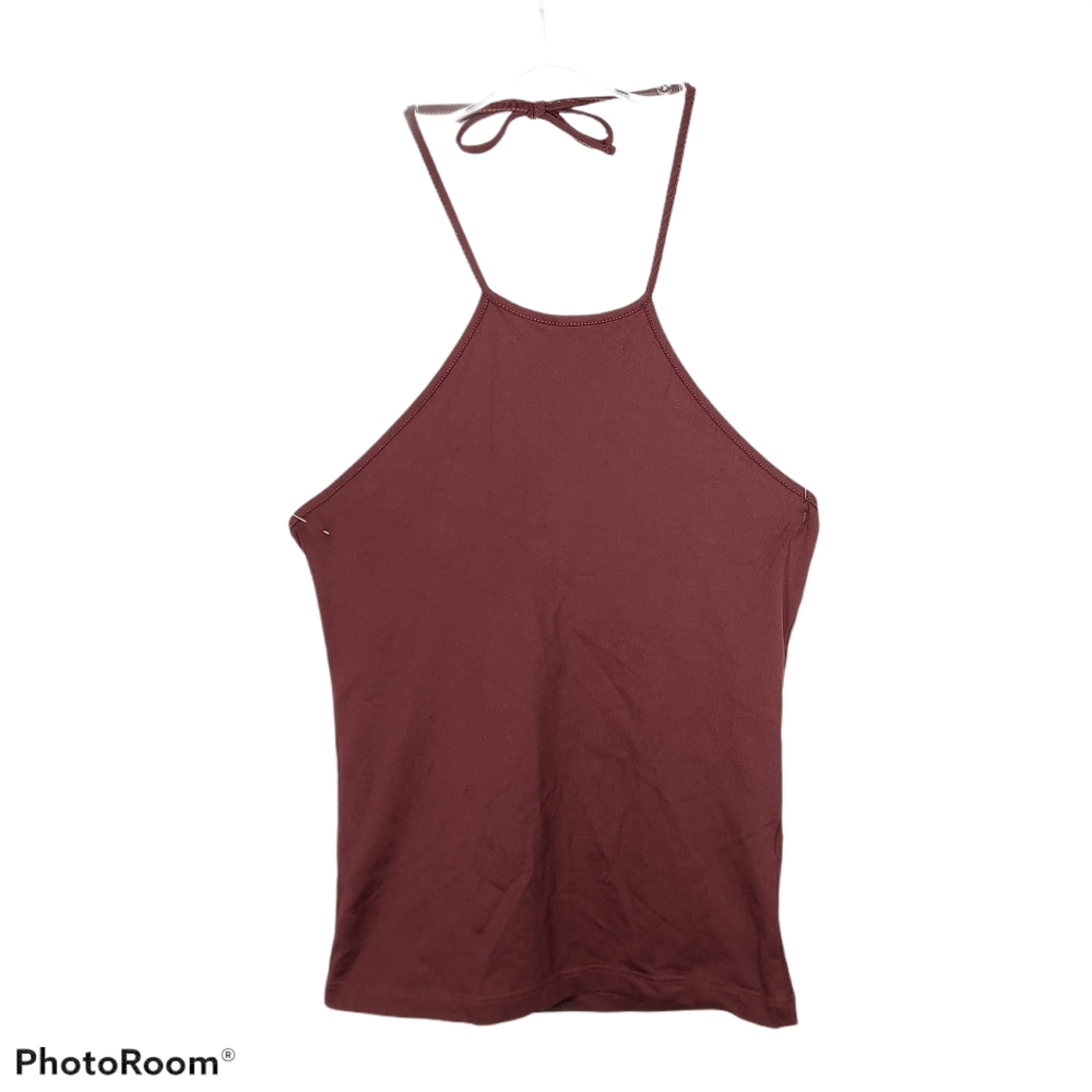 Maroon Trafaluc Halter Top